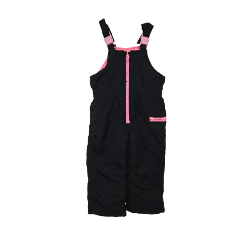 Carter's Snow Bibs Girls 3T Black One Piece Pockets Adjustable